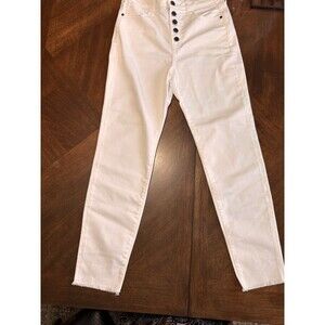 HARPER HERITAGE White HIGH RISE SKINNY Distressed Jeans Sz 27